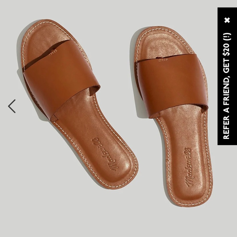 Madewell The Bordwalk Post Slide Sandal